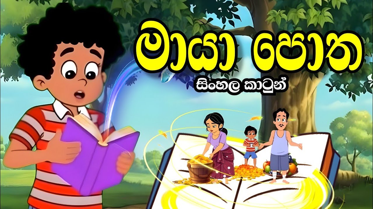 මායා පොත -Sinhala cartoon | sinhala lama kathandara/cartoon story #sinhalacartoon#lamakathandara