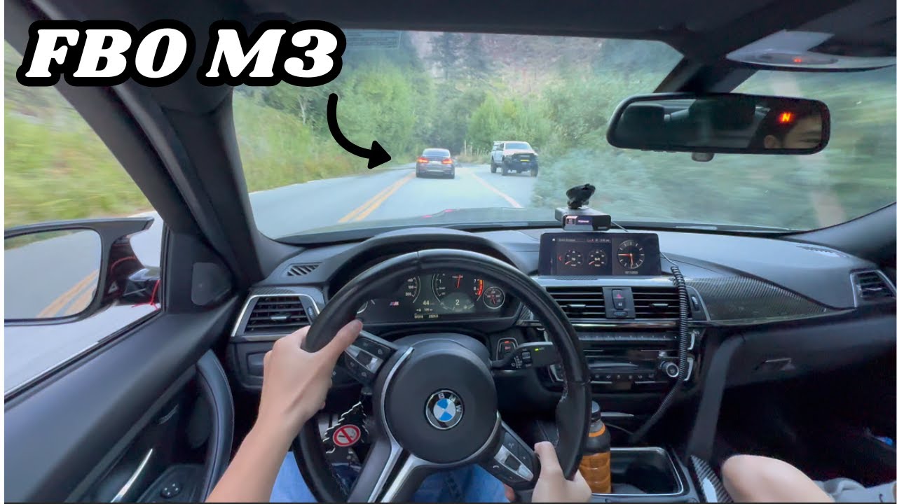 Вид от первого лица: горный спуск на F80 M3 (DCT против 6MT)