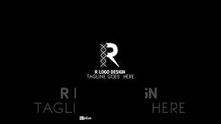 "Modern R Logo Design Process | Pixelab Ustad #logo #shorts