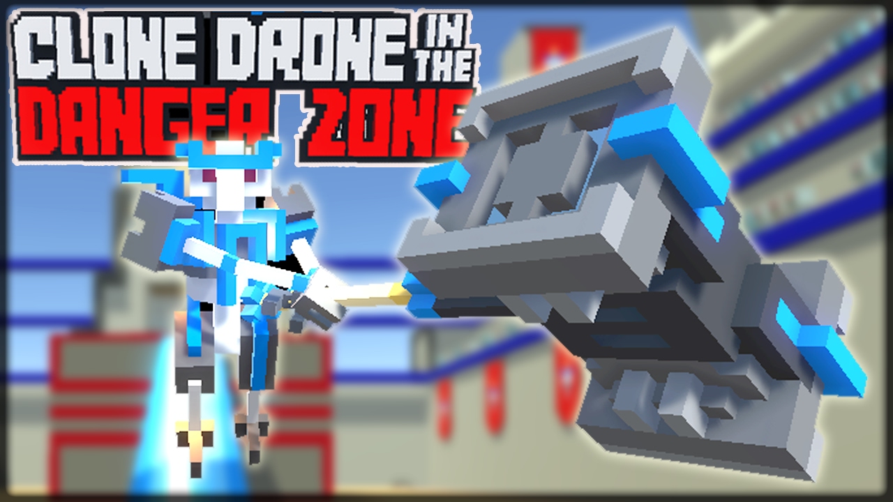 Hammer Bots New Update 0.52 - Hammer Only Challenge - Clone Drone in the Danger Zone Alpha Gameplay