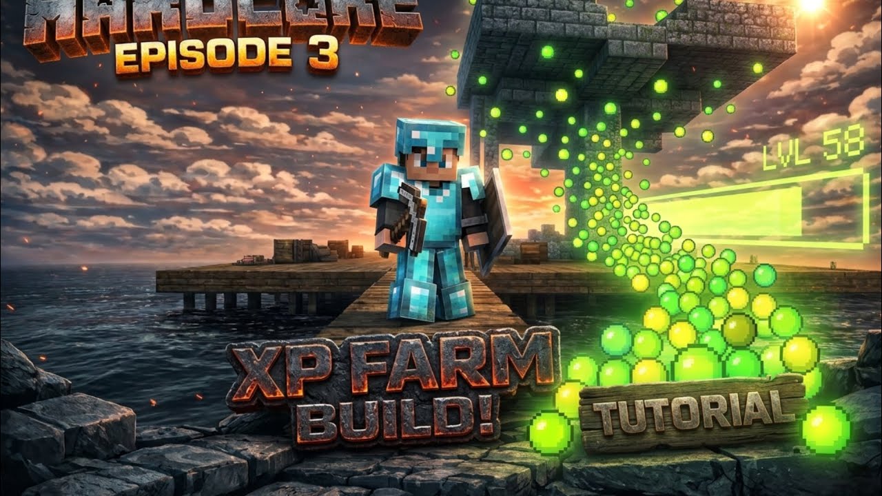 #Minecraft XP farm build tutorial 💚💚💚💚💚💚💚💚💚💚💚💚💚💚