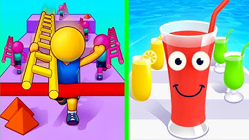 Ladder Race Vs Juice Run ❇️🔰Walkthrough Android iOS Gameplay LJH34