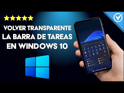 ¿Cómo volver transparente la barra de tareas en WINDOWS 10? - Personaliza tu PC