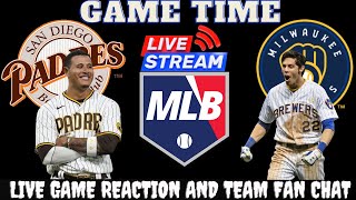 Milwaukee Brewers vs San Diego Padres MLB LIVE 🔴 | Watch and Game Discussion