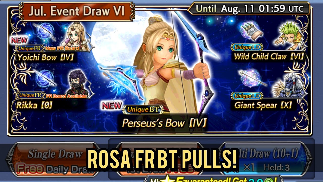 Mommy LOVE ME!! 😂 Rosa FRBT Pulls! [DFFOO GL]