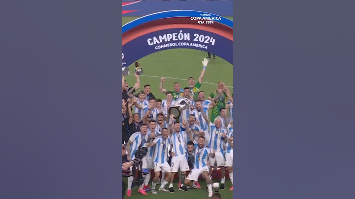TROPHY LIFT:Argentina win Copa America 2024 for record 16th time #football #trophy #argentina #messi