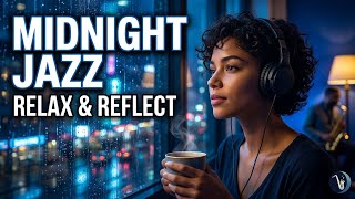 Midnight Blue Reflections |Smooth Cool Jazz Instrumental for Late Night Relaxation & Deep Reflection
