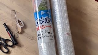 Bubble wrap your windows to survive winter in Japan #winterhack #shorts