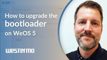 How to upgrade the bootloader on WeOS 5 devices