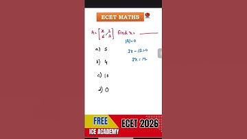 FREE ECET 2026 Maths Classes 🚀 | Score High with Smart Tricks | Q-1 Fully Explained!