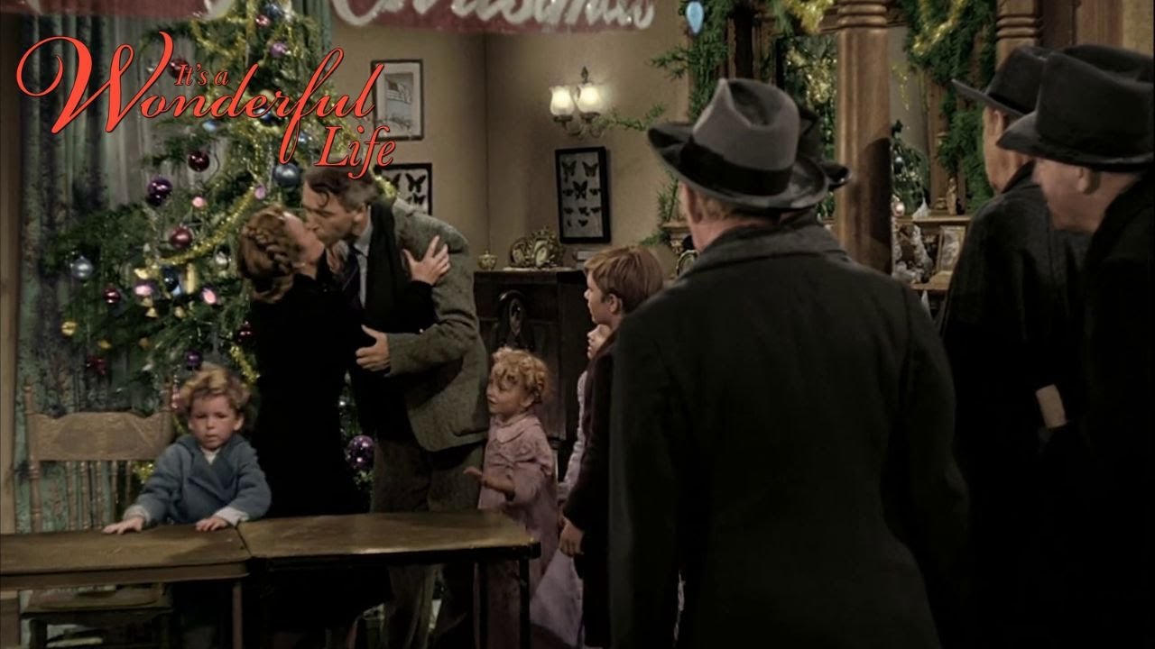 It's A Wonderful Life HD Scene 17 Ending Scene (1946) In Color YouTube