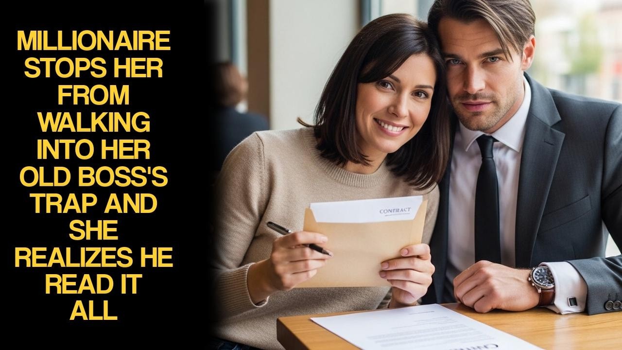 Millionaire Stops Her From Walking Into Her Old Boss's Trap And She Realizes He Read It All