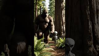 Bigfoot &amp; aliens , are they friends or close relatives? #yt #bigfoot #viral #aliens #trending #fyp