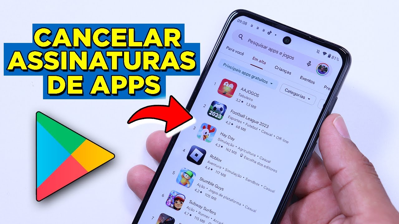 Como CANCELAR ASSINATURAS de aplicativos na GOOGLE PLAY! 