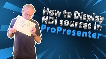 How to capture NDI into ProPresenter with NDIsyphon