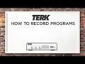 How to record programs  tunvr2