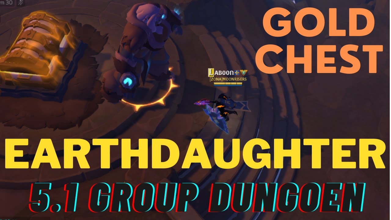 EARTHDAUGHTER LEGENDARY BOSS,GOLD CHEST,ALBION ONLINE YouTube