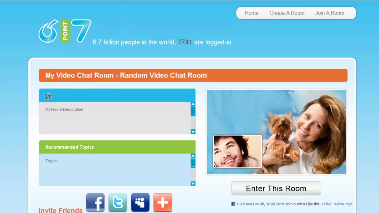 Video chat online room