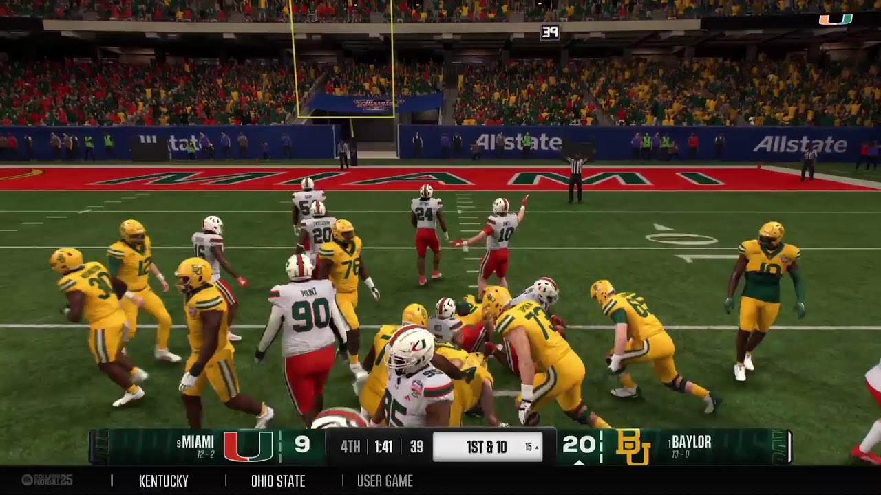 CFB 25 PFL Dynasty Baylor vs Miami Sugar Bowl YouTube