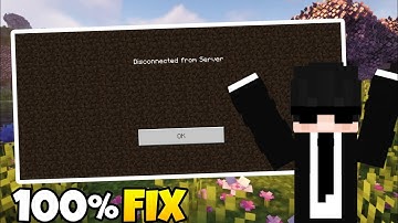 How To Fix Disconnected From Server In Minecraft 1.21 Update 100% Fix 😱