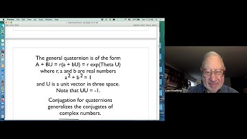Lou talks about quaternions and GA