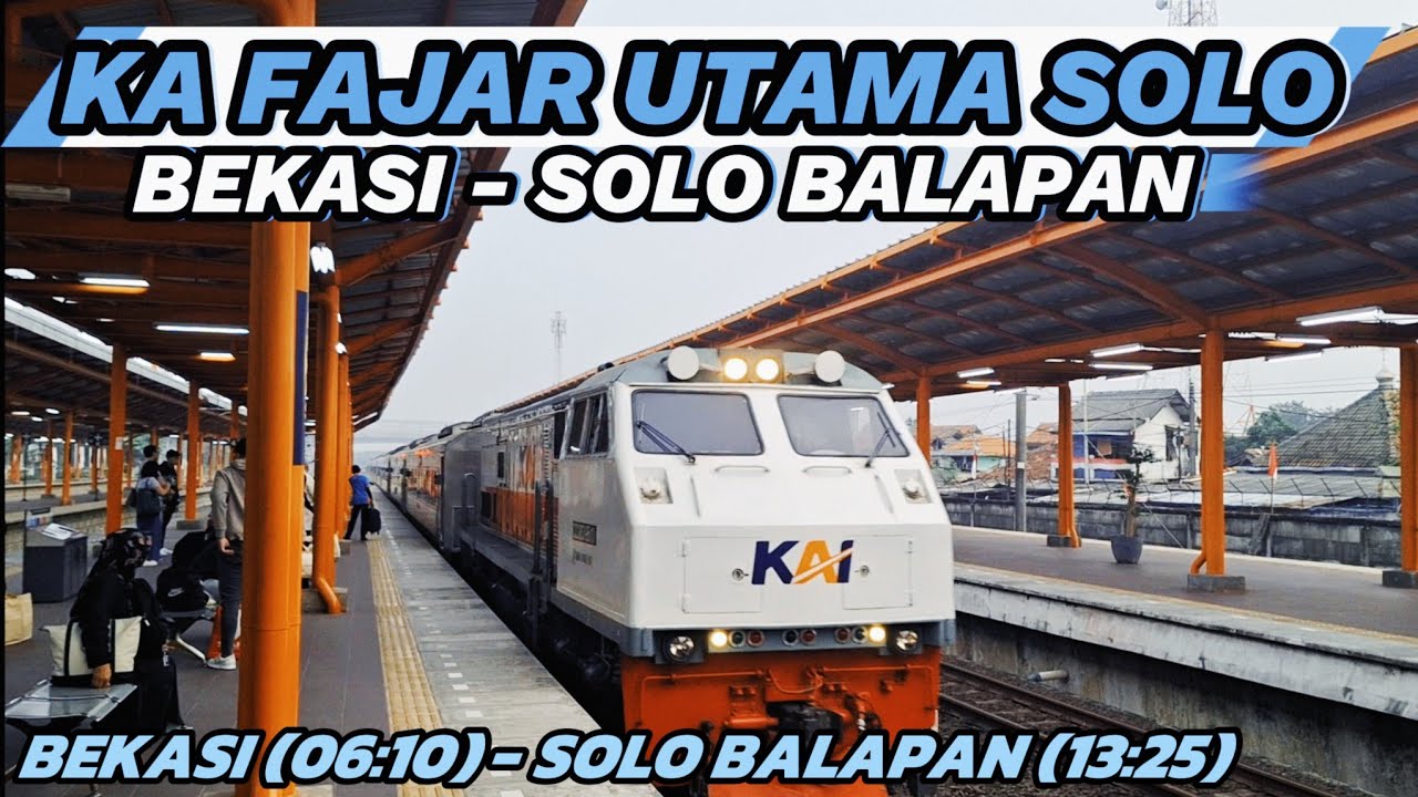 BEKASI KE SOLO NAIK KA FAJAR UTAMA SOLO RANGKAIAN STAINLESS STEEL | CEPAT & NYAMAN!!!!