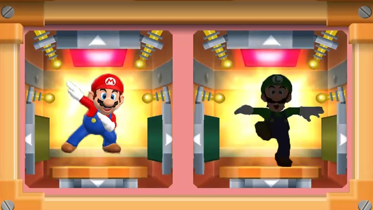 Mario Party 7 8 Player Ice Battle - Марио против Пич против Луиджи против Йоши против Сухих Косте...