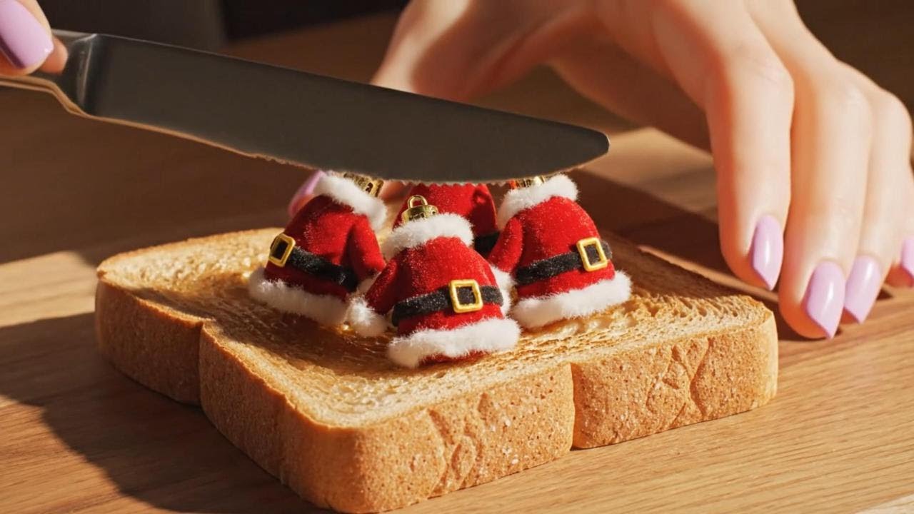 【ASMR】Christmas Toast Spreading Sounds No Talking 🎄 15 Minutes of Pure Relaxation