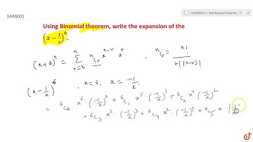 Using binomial theorem, write down the expansions of the following:  ltmath gt  ltmrow gt  ltm