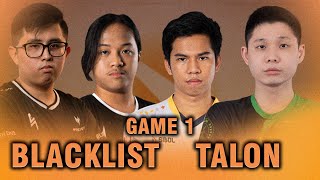 BLACKLIST vs TALON - GAME 1 - CAST BY ARMEL, JAU - PGL Wallachia Dota 2