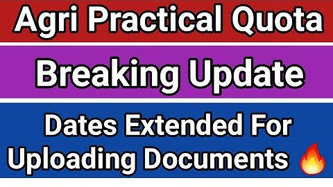 Agri Quota Document verification | Dates Extended 🔥 | KCET | New Update