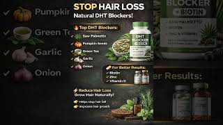 Stop Hair Loss Natural DHT Blockers #hairlosssolution #dhtblocker @anipinkvlogs
