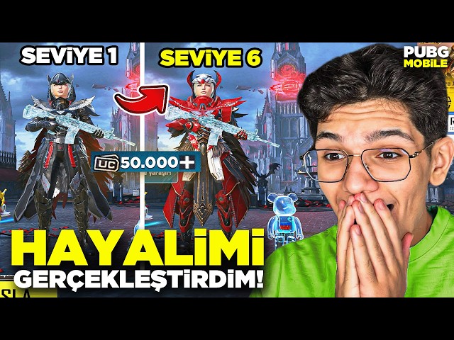 HAYALİMİ GERÇEKLEŞTİRDİM! KANLI KUZGUNU 6 SEVİYE YAPTIM ! - PUBG MOBİLE