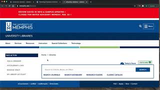 How to Find Articles in University Libraries Databases using an APA Citation