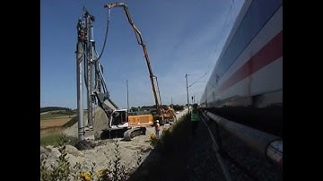 Liebherr LRB Application - Use of Double Rotary on single piles LRB125