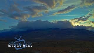 Time Lapse of Clouds Over the Ruby Mountains at Sunset