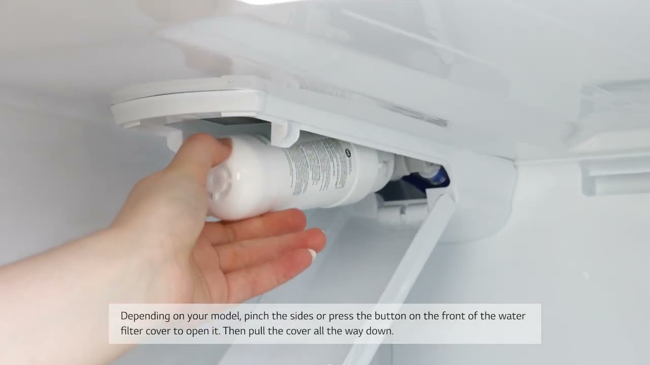 How To Replace Your LG Refrigerator Water Filter YouTube