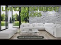 Living room design in bright colors vibrant  joyful home makeover  ultimate guide