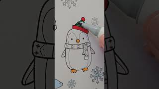 Penguins colorings #activitiesforkidsathome #coloring #funlearning #worksheets#fun #penguin