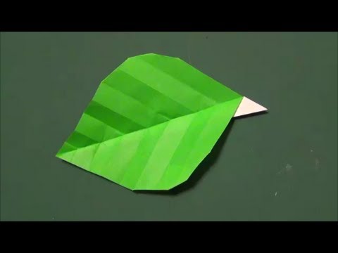 簡単 葉っぱ 折り紙2 Leaf Origami2 Youtube