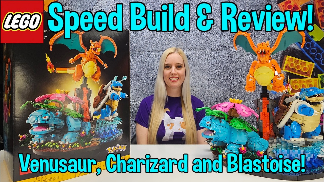NEW LEGO® Pokémon 2026! | Speed Build & Review! | "Venusaur, Charizard and Blastoise" | 