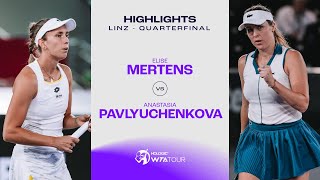 Elise Mertens vs. Anastasia Pavlyuchenkova | 2024 Linz Quarterfinal | WTA Match Highlights