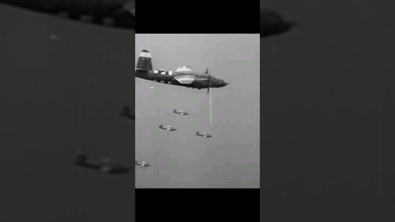 USAAF 9th AF Martin B-26B Maruders flying over Invasion fleet on D-Day 1944 