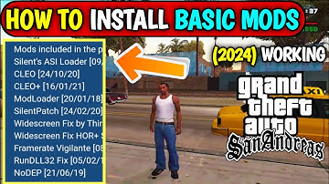How to Install || Basic Mods || in Gta San Andreas / gta san andreas basic mod kaise install karain
