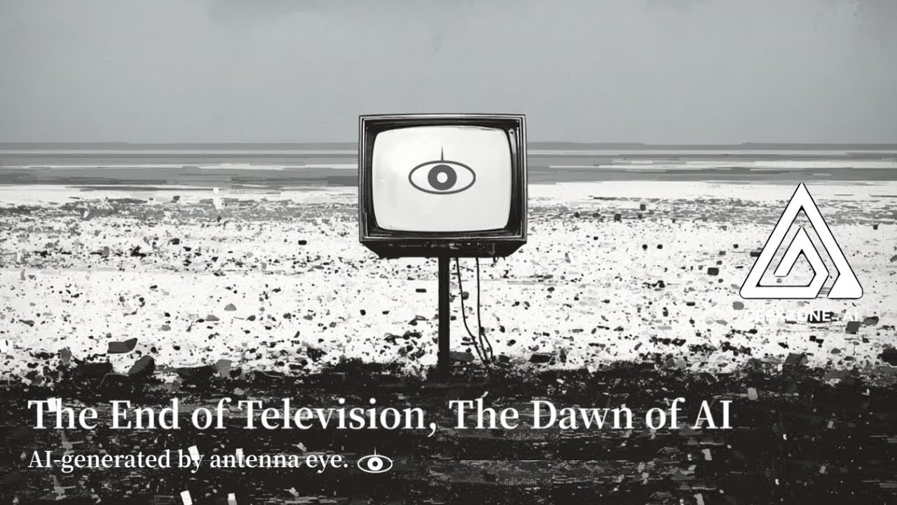 Sound::::The End of Television, The Dawn of AI::::AI-generated by antenna eye.