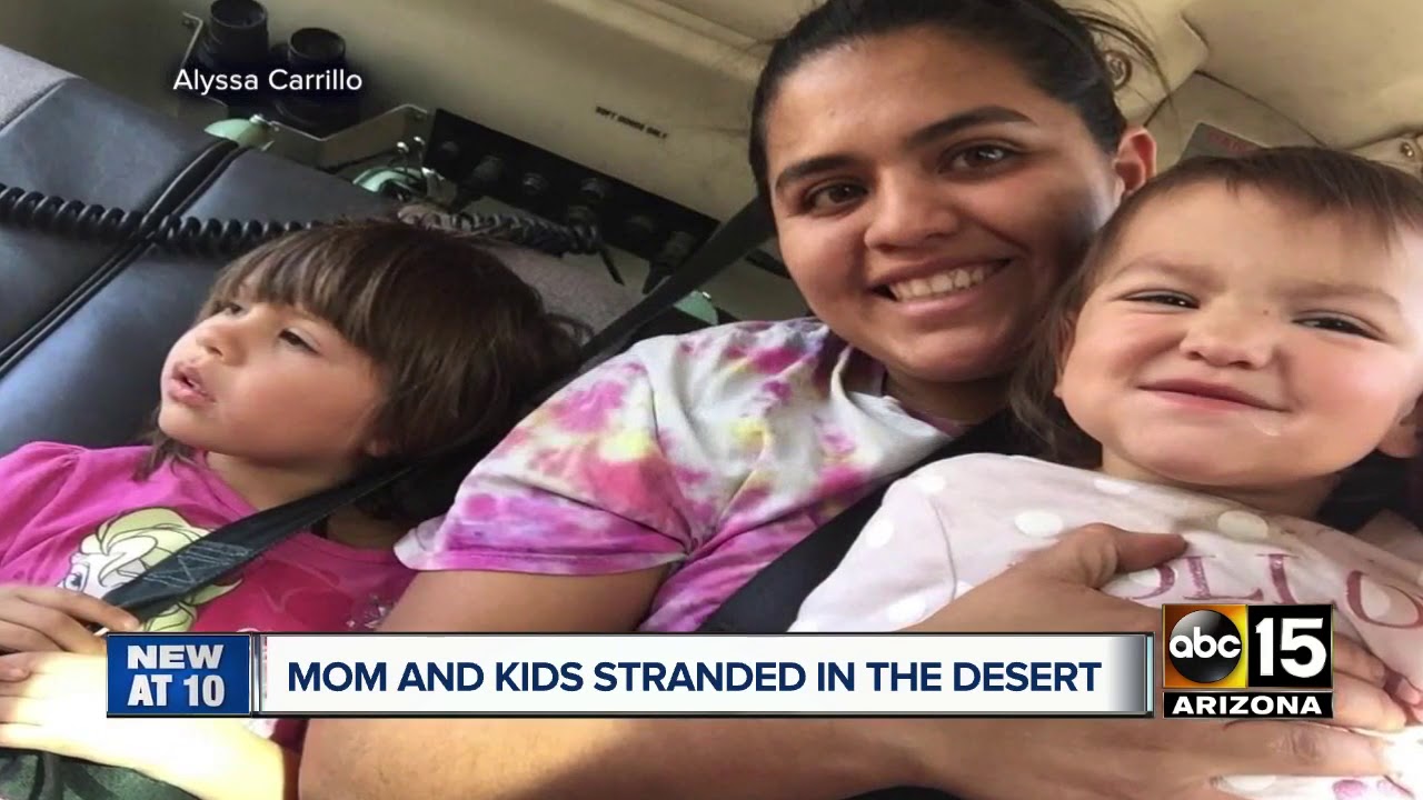 Woman rescued after being stranded in New River with her kids YouTube