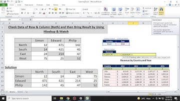 Lookup Data of Column & Row (Both) then Bring Result by Using "HLOOKUP & MATCH"
