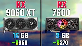RX 9060 XT vs AMD RX 7600 | Test in 7 Games | 1080p