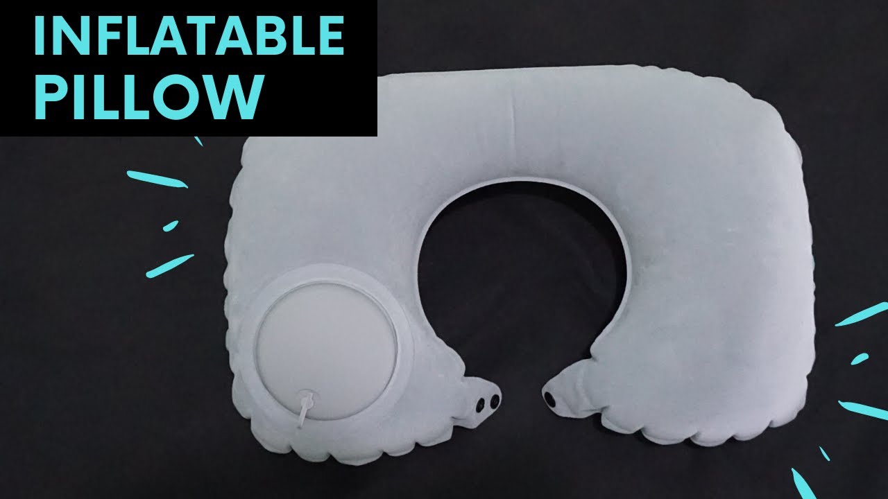 Inflatable Pillow Travel Travel Item Review YouTube