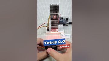 Retro Tetris Game Made with Arduino 🤯 #arduino #ultrasound